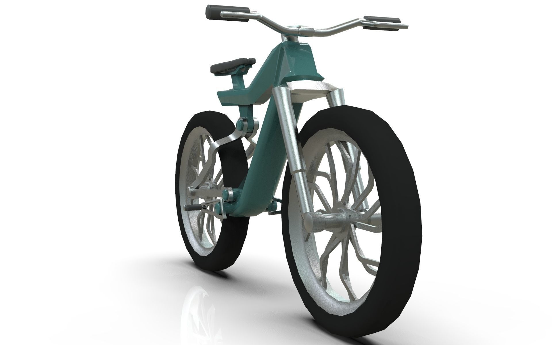 EBike Concept Bicycle Low-poly 3D model_6