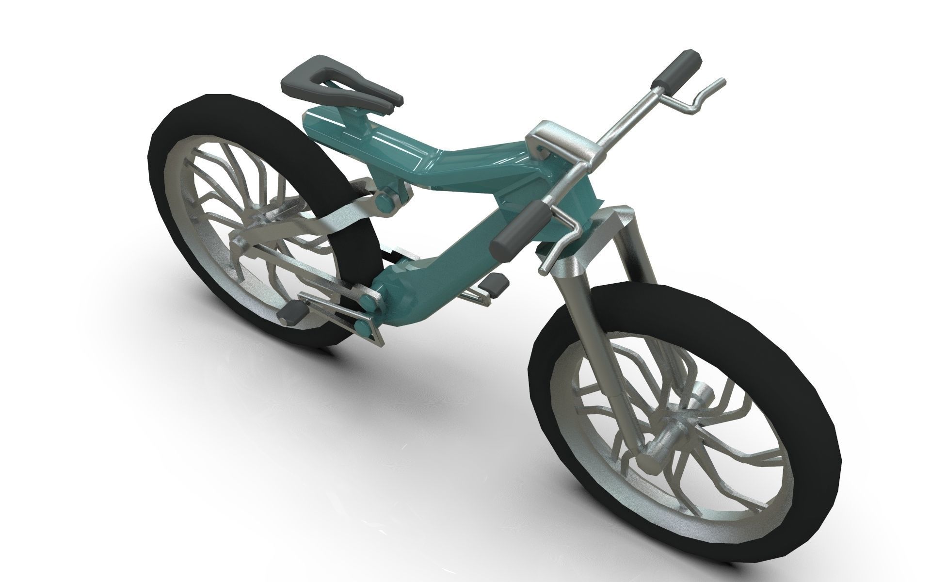 EBike Concept Bicycle Low-poly 3D model_5