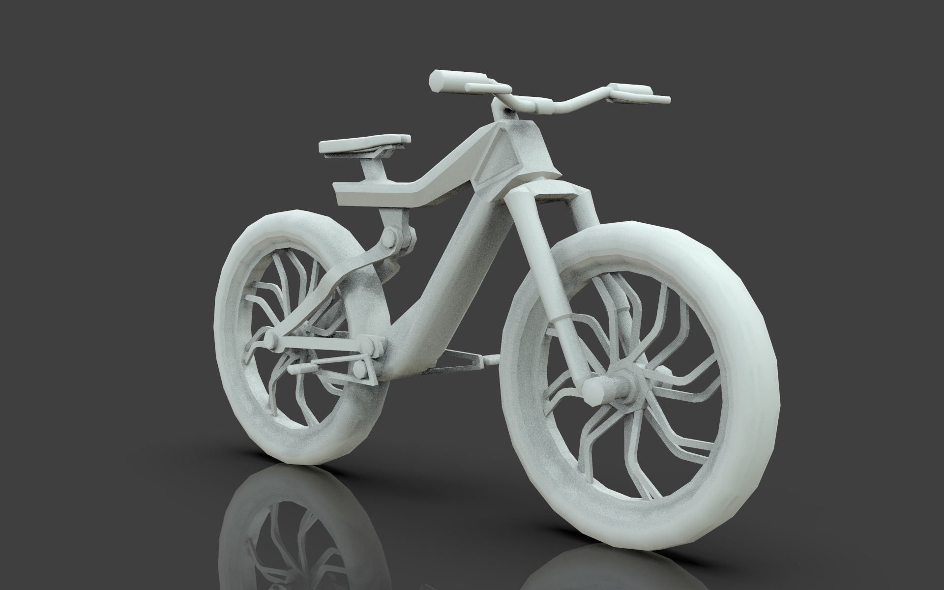 EBike Concept Bicycle Low-poly 3D model_7