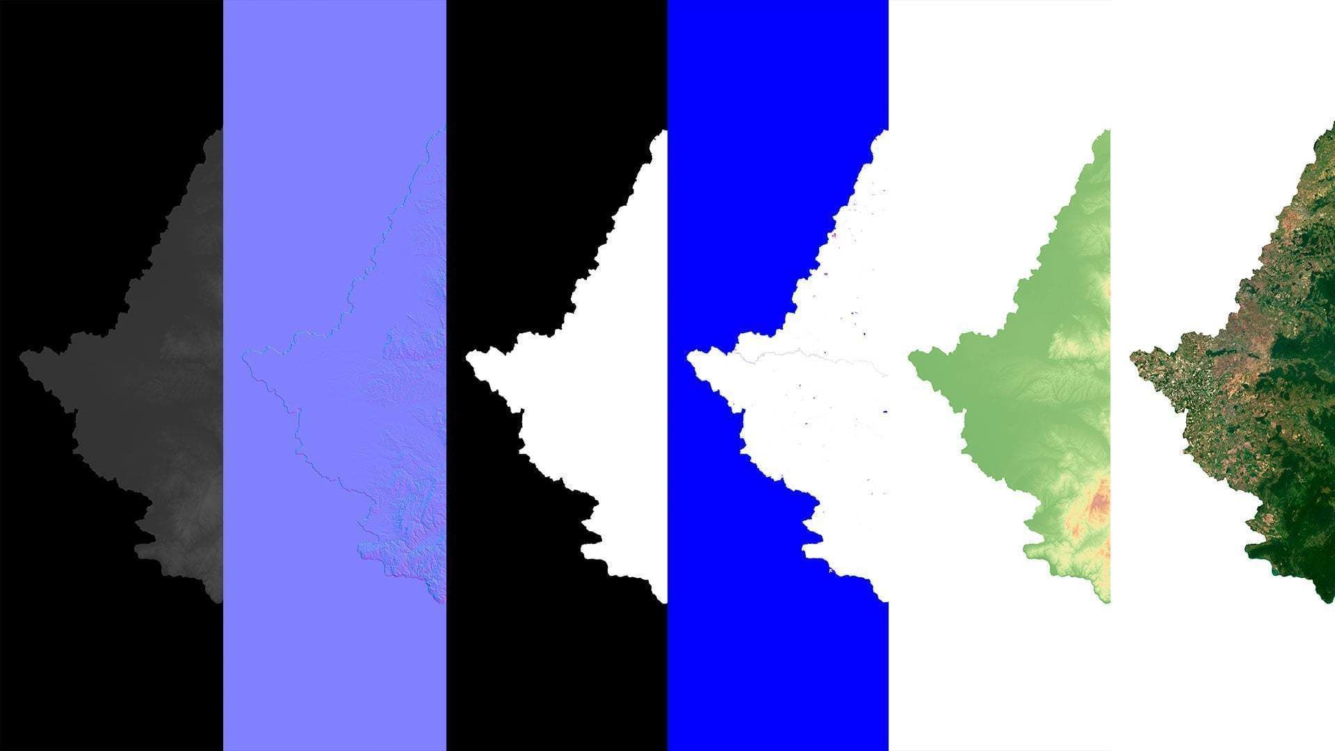 Romania Terrain 3D Map 3D model_14