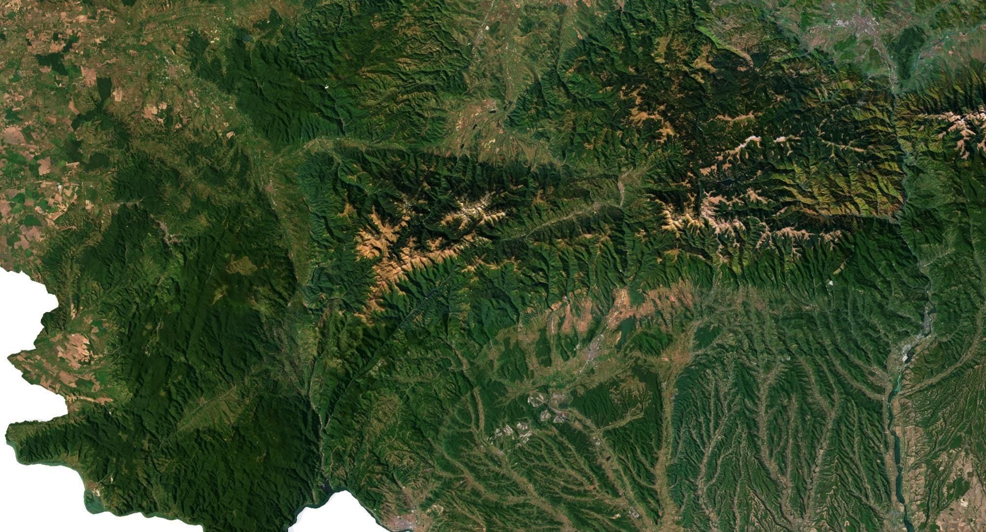 Romania Terrain 3D Map 3D model_2