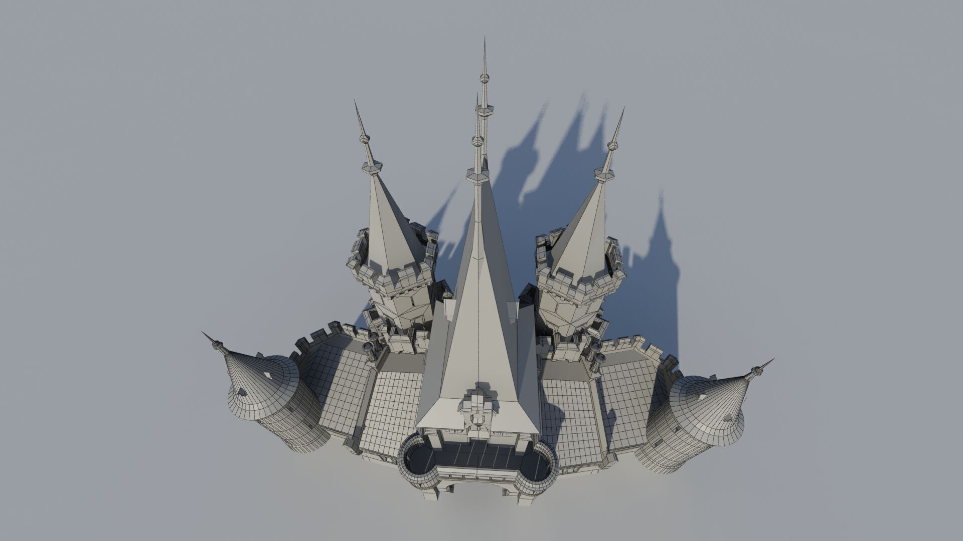 Czech Disney castle 3D print model_8