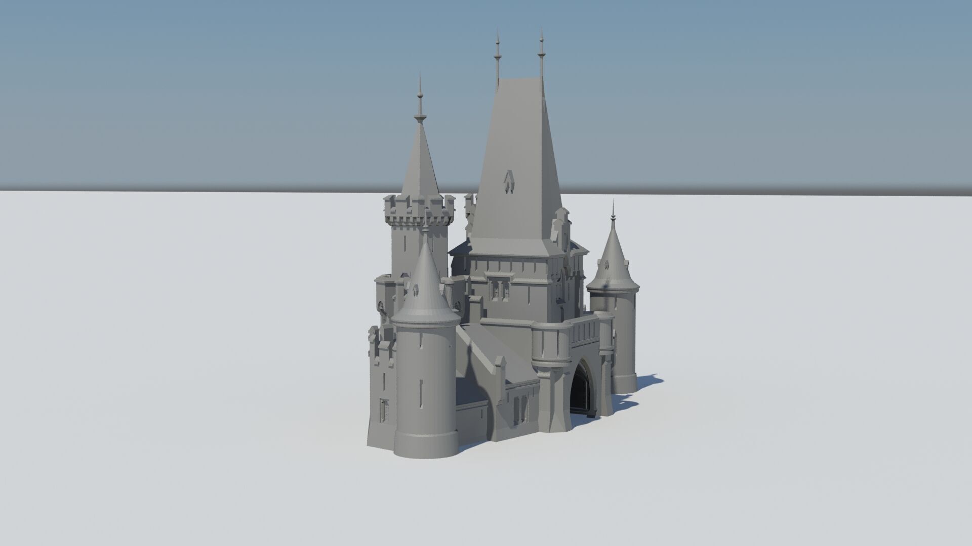 Czech Disney castle 3D print model_11