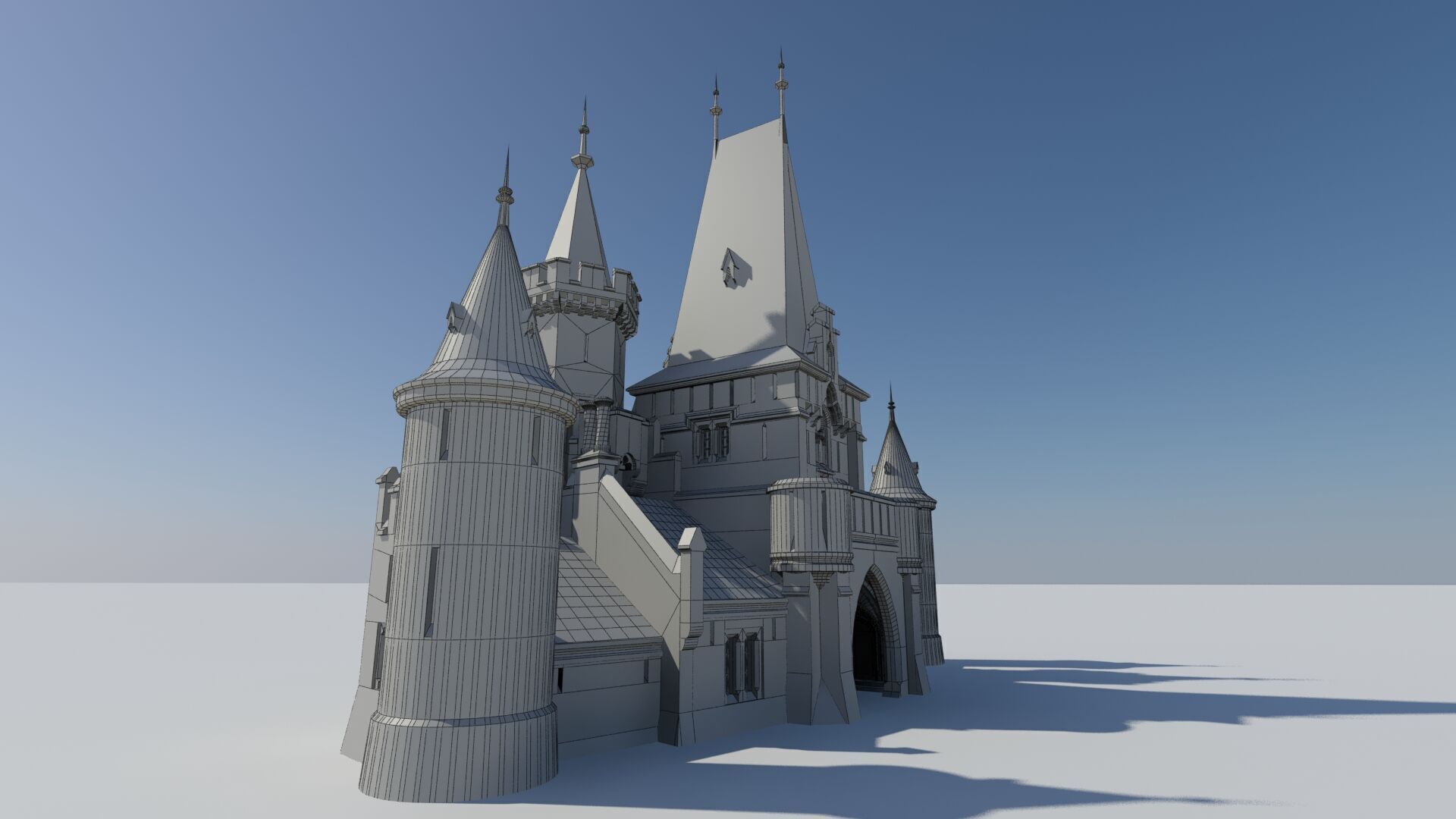 Czech Disney castle 3D print model_4