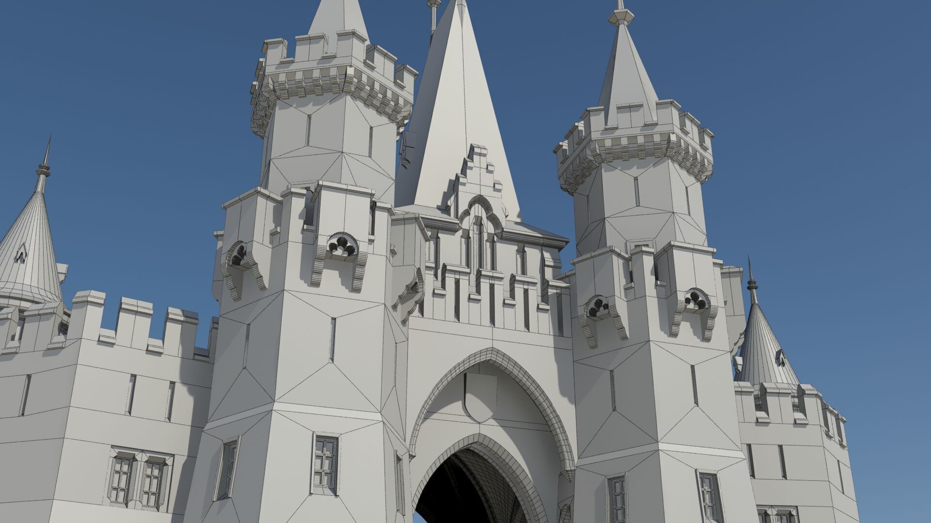 Czech Disney castle 3D print model_1