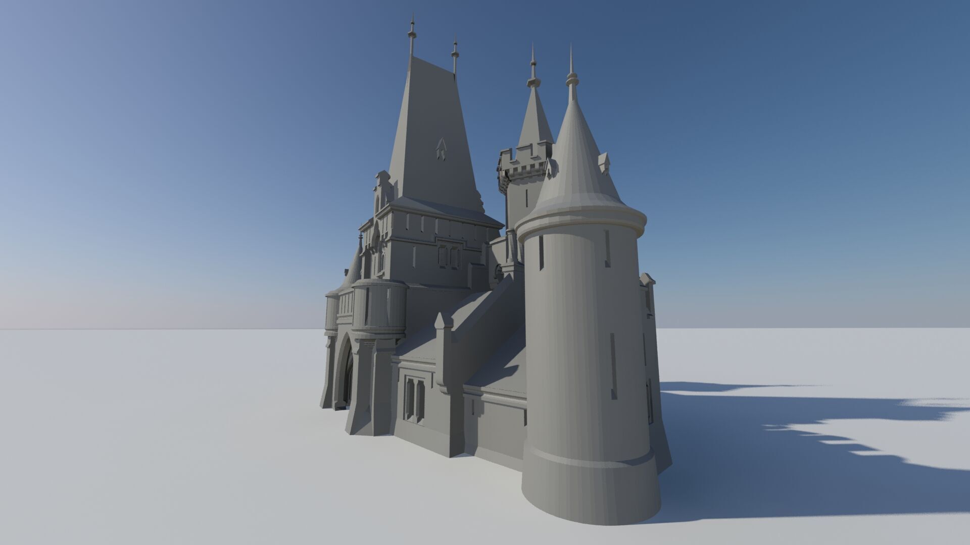 Czech Disney castle 3D print model_15