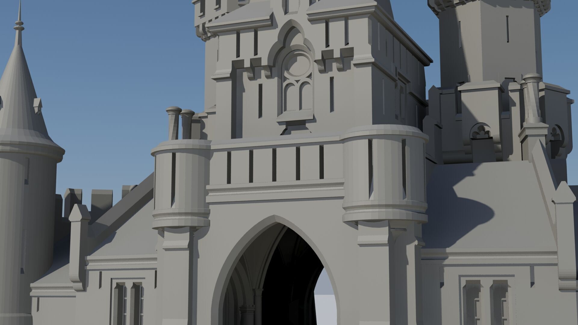 Czech Disney castle 3D print model_16