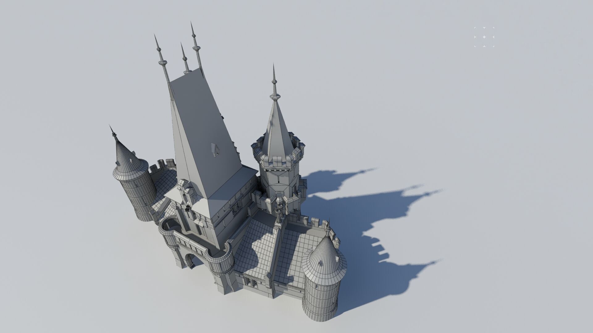 Czech Disney castle 3D print model_7