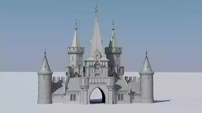 Czech Disney castle 3D print model