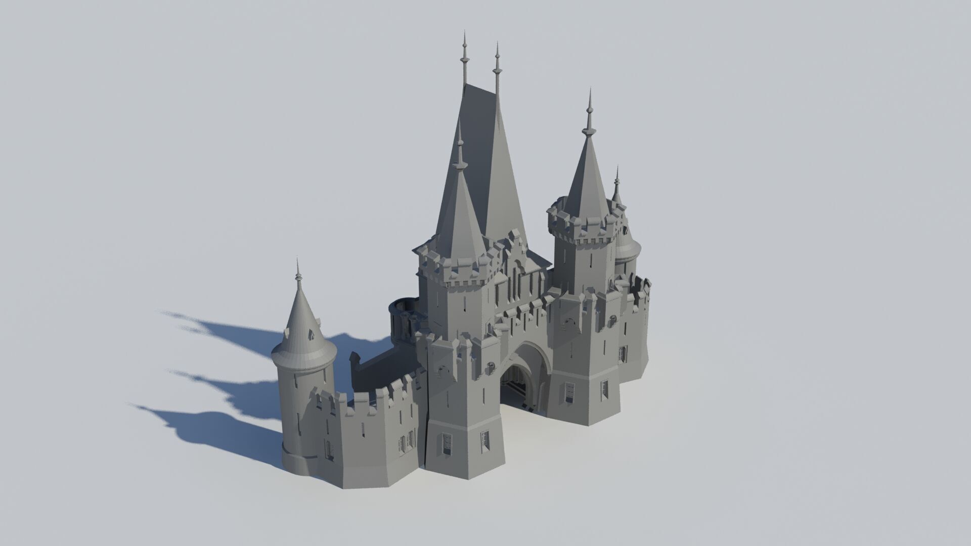 Czech Disney castle 3D print model_17