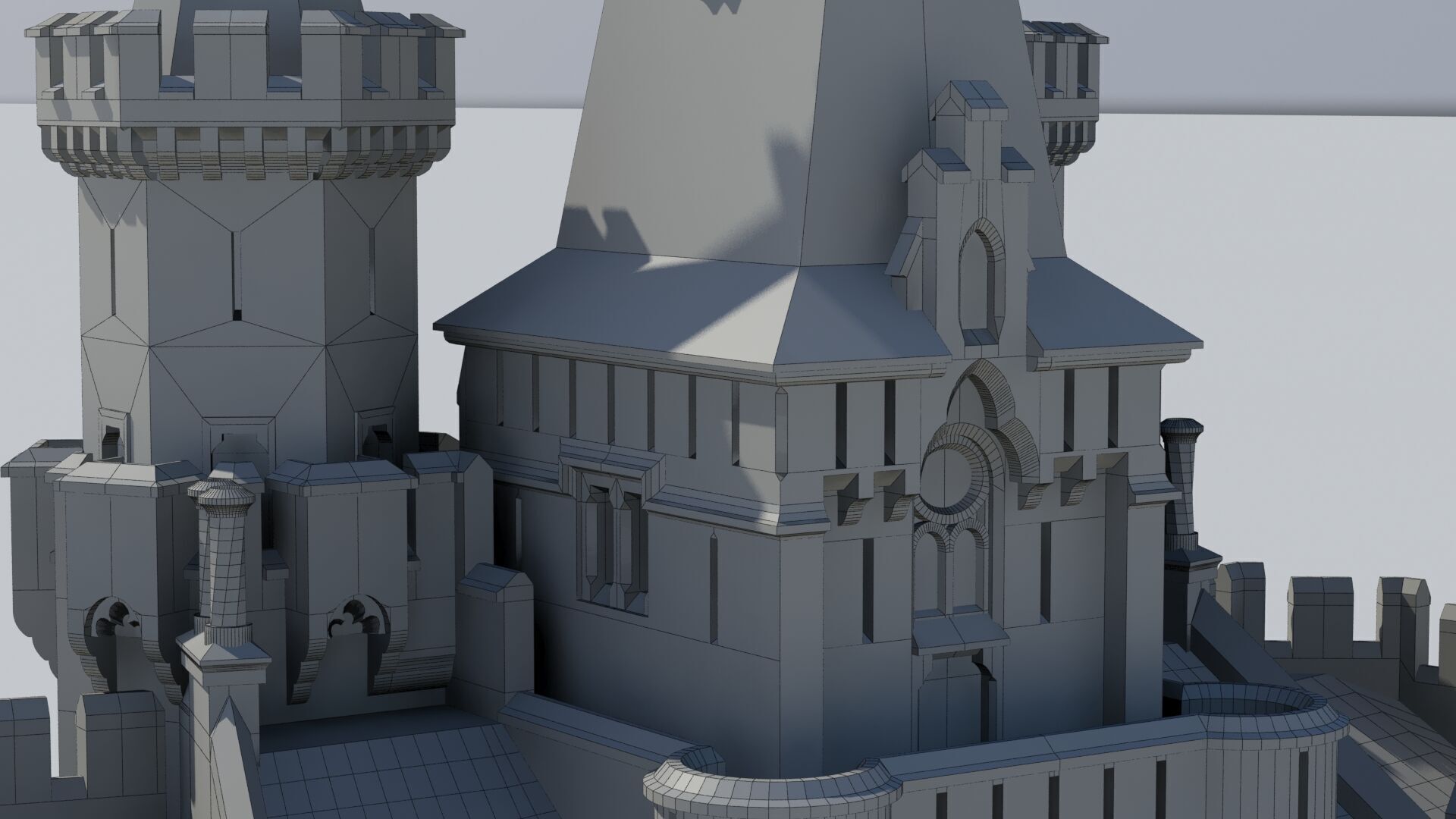 Czech Disney castle 3D print model_5