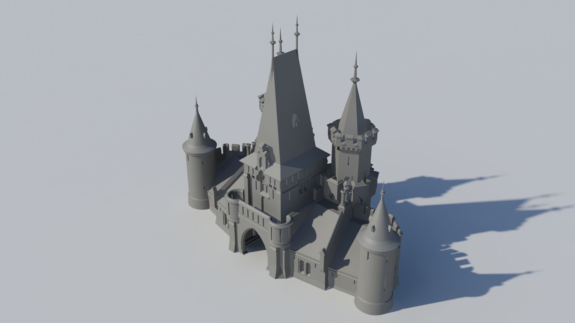 Czech Disney castle 3D print model_13