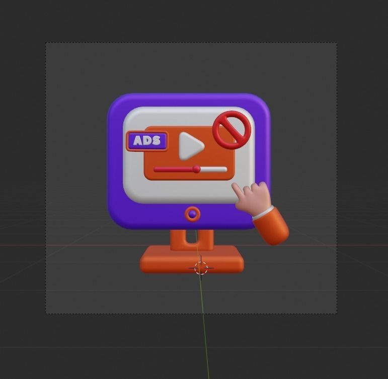 Marketing and Advertising 3d Illustration  Icon Pack 3D model_93