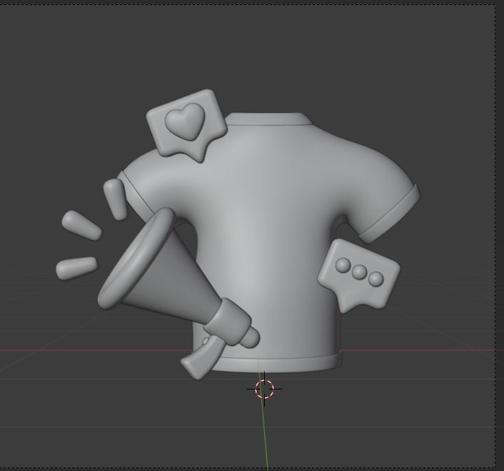 Marketing and Advertising 3d Illustration  Icon Pack 3D model_82