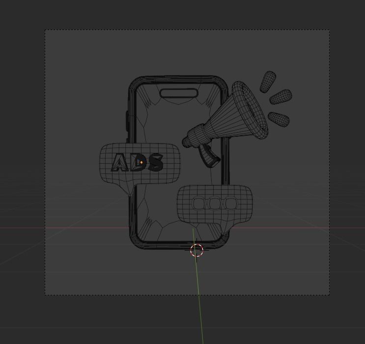 Marketing and Advertising 3d Illustration  Icon Pack 3D model_99