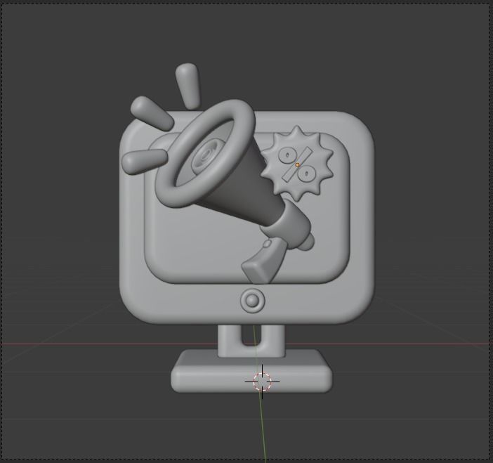 Marketing and Advertising 3d Illustration  Icon Pack 3D model_96