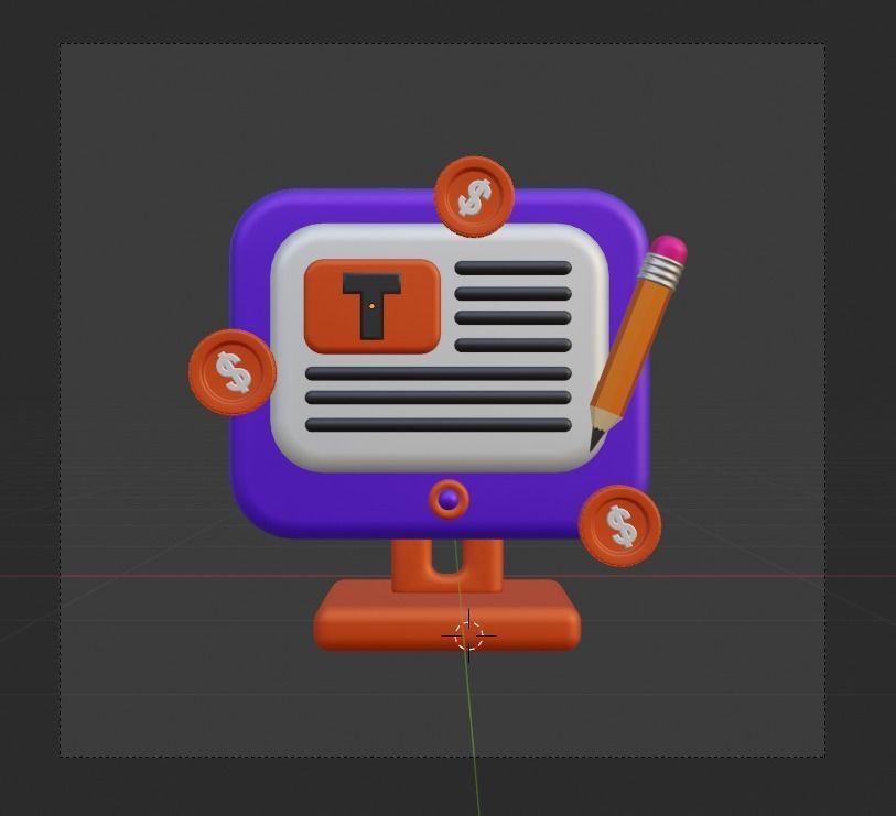 Marketing and Advertising 3d Illustration  Icon Pack 3D model_89