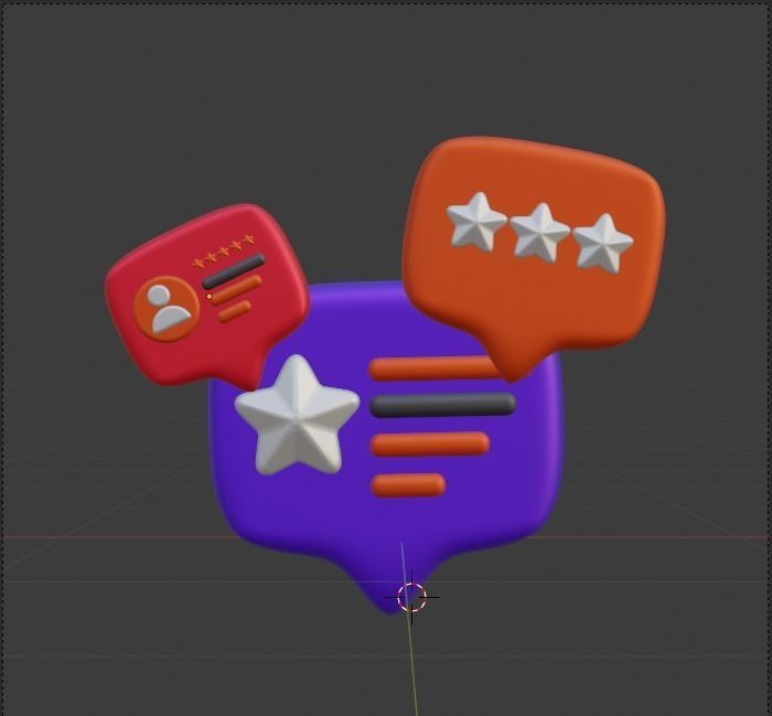 Marketing and Advertising 3d Illustration  Icon Pack 3D model_49