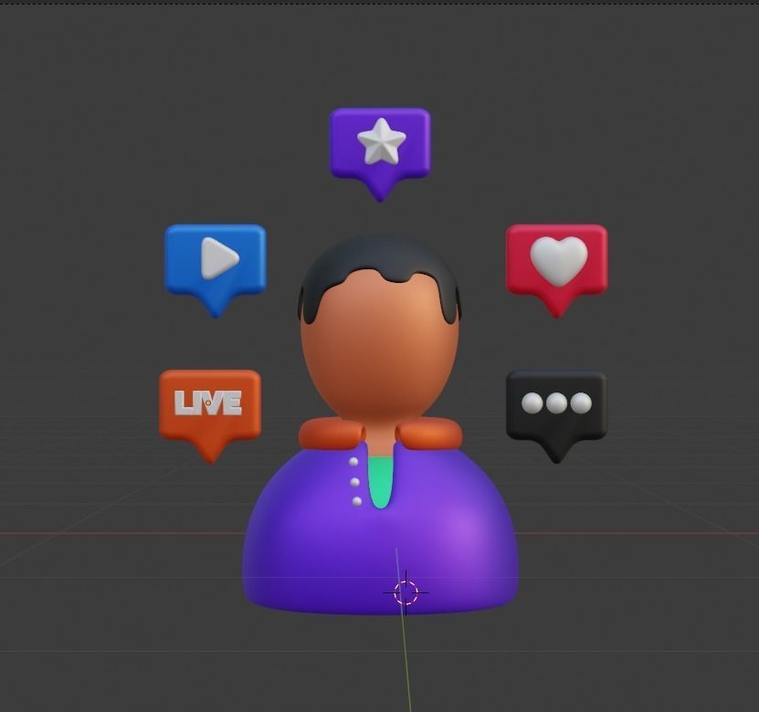 Marketing and Advertising 3d Illustration  Icon Pack 3D model_10