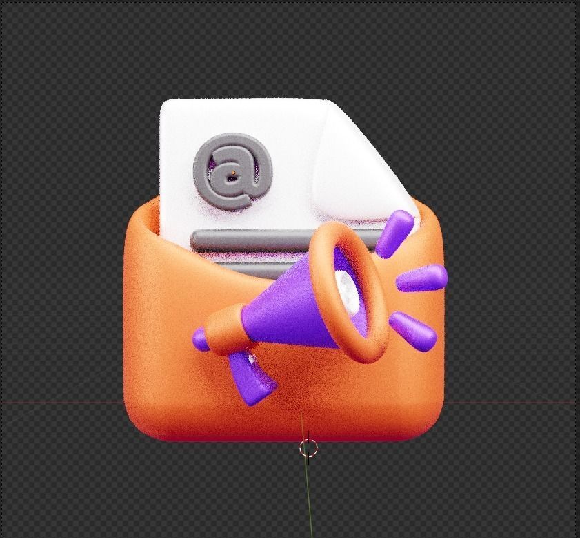 Marketing and Advertising 3d Illustration  Icon Pack 3D model_26