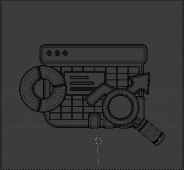 Marketing and Advertising 3d Illustration  Icon Pack 3D model_86