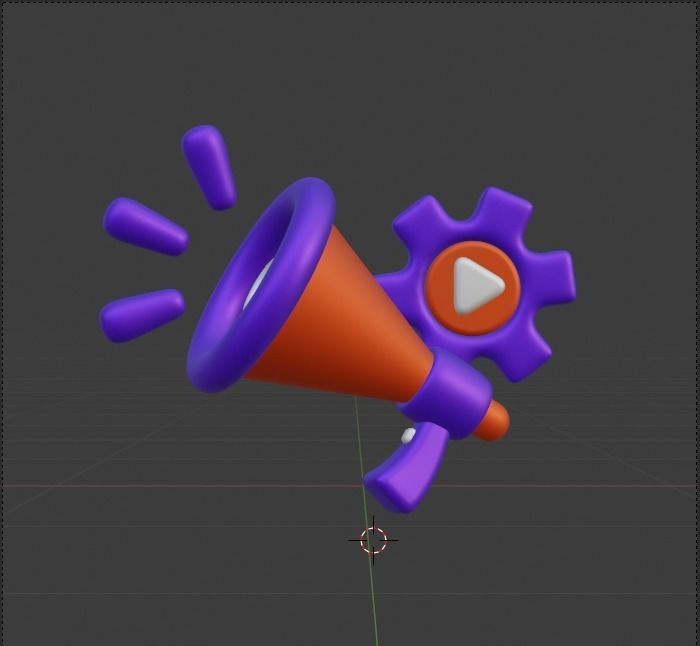 Marketing and Advertising 3d Illustration  Icon Pack 3D model_22