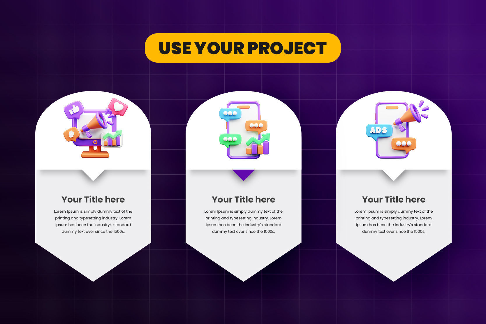 Marketing and Advertising 3d Illustration  Icon Pack 3D model_4