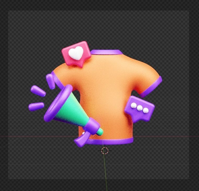 Marketing and Advertising 3d Illustration  Icon Pack 3D model_17