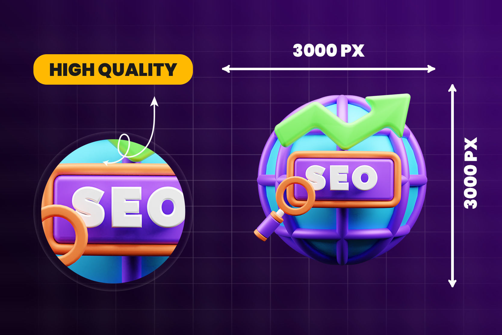 Marketing and Advertising 3d Illustration  Icon Pack 3D model_5