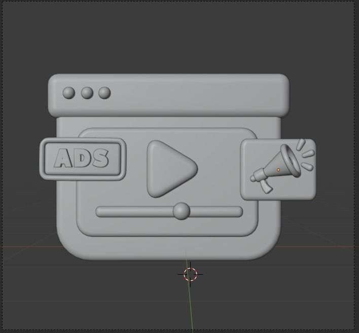 Marketing and Advertising 3d Illustration  Icon Pack 3D model_47