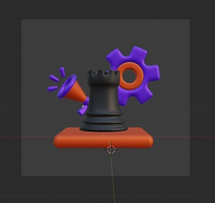 Marketing and Advertising 3d Illustration  Icon Pack 3D model_63