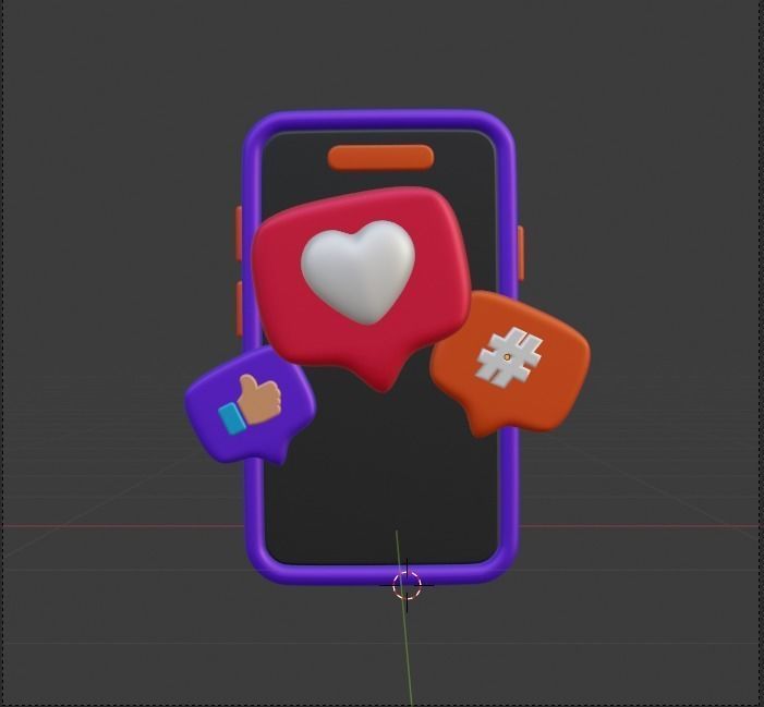 Marketing and Advertising 3d Illustration  Icon Pack 3D model_21