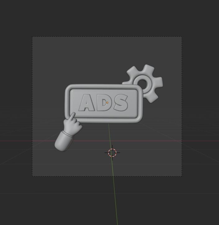 Marketing and Advertising 3d Illustration  Icon Pack 3D model_43