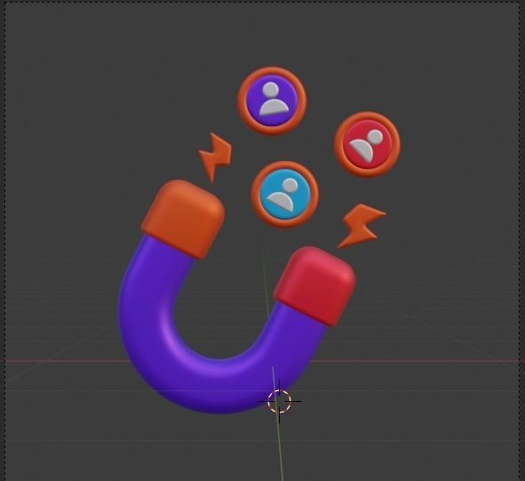 Marketing and Advertising 3d Illustration  Icon Pack 3D model_77