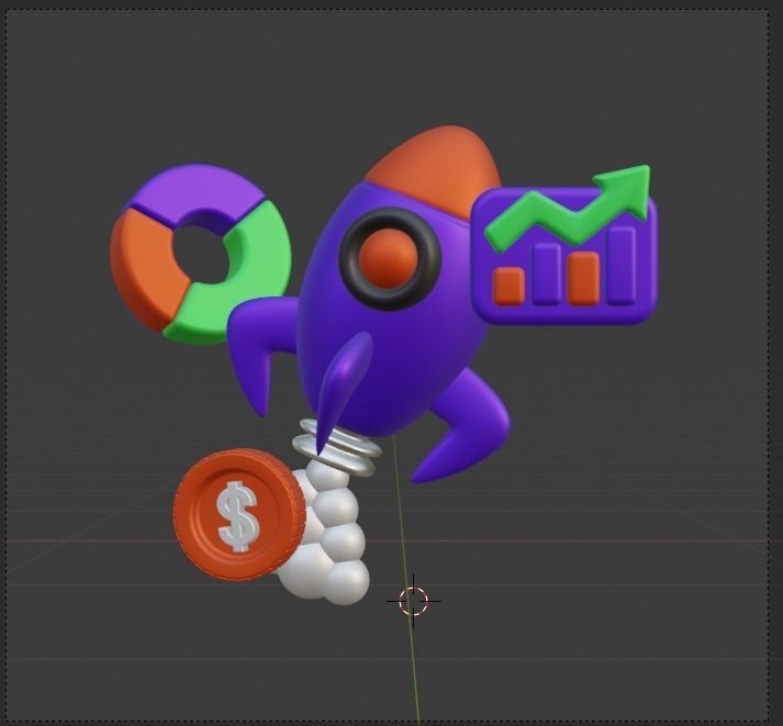 Marketing and Advertising 3d Illustration  Icon Pack 3D model_56