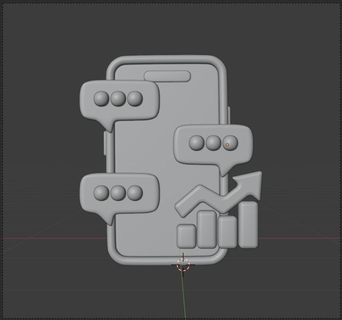 Marketing and Advertising 3d Illustration  Icon Pack 3D model_101