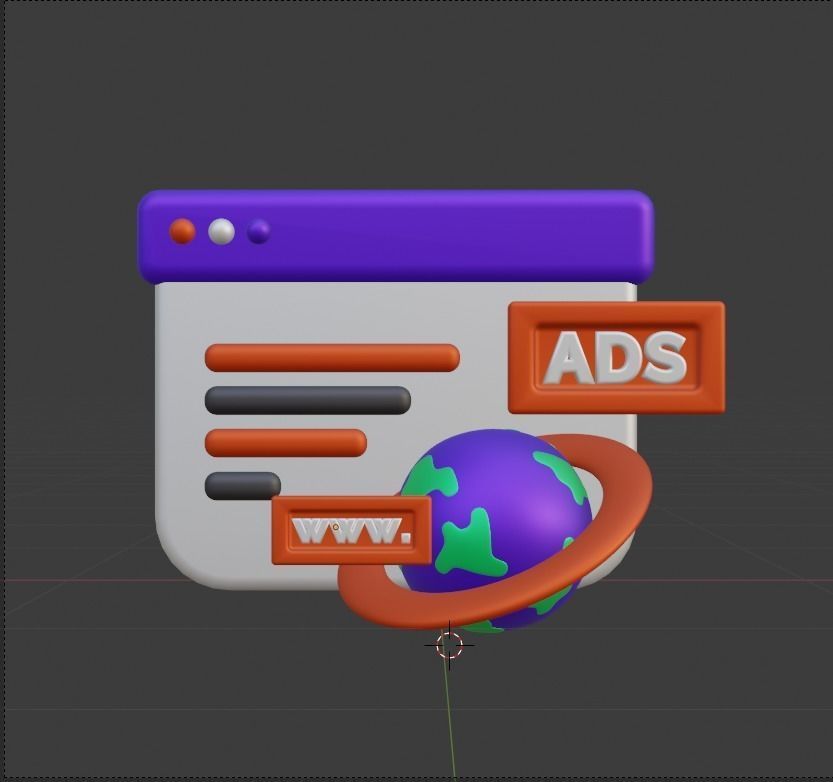 Marketing and Advertising 3d Illustration  Icon Pack 3D model_38