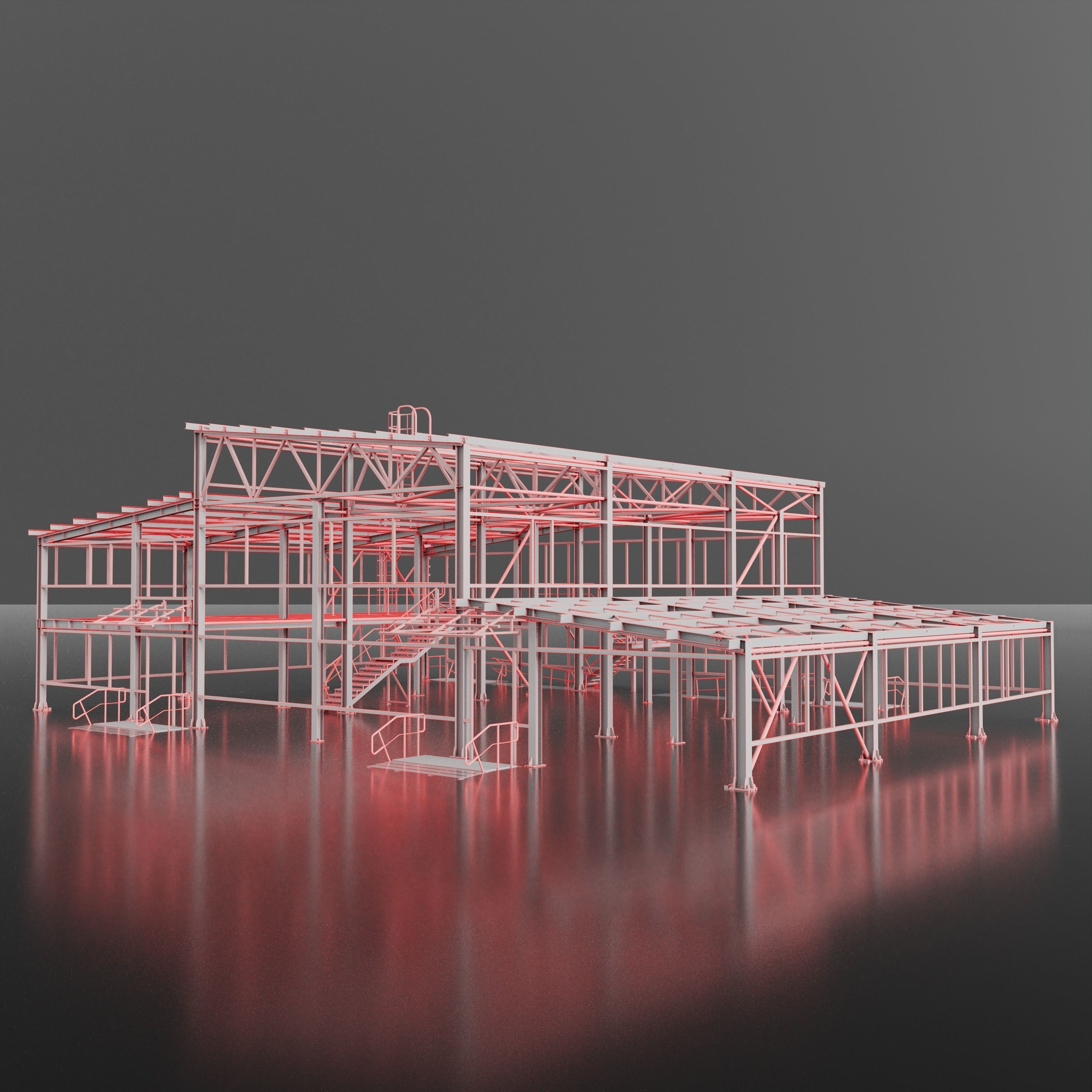 Industrial Metal 3D model_5