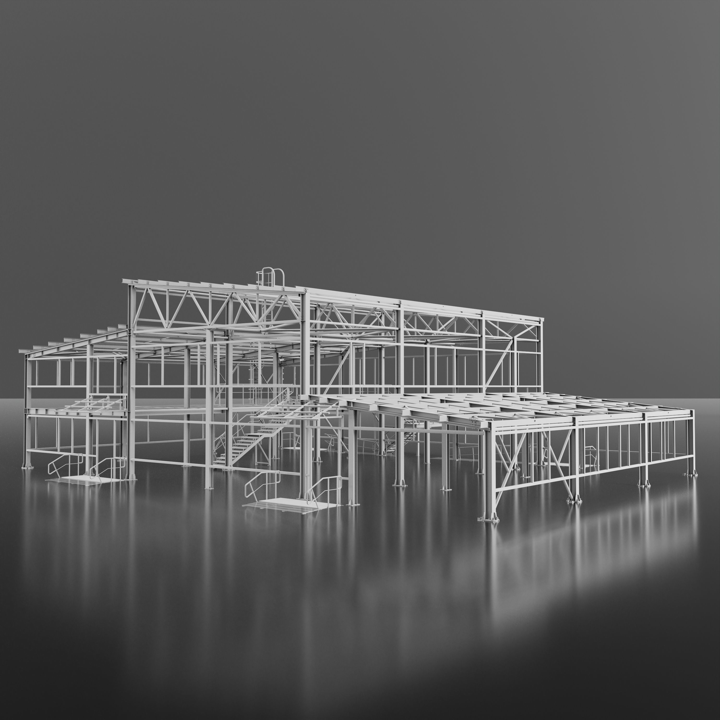 Industrial Metal 3D model_4