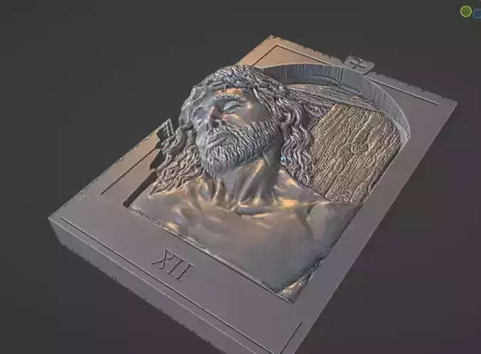 jesus bas relief XII