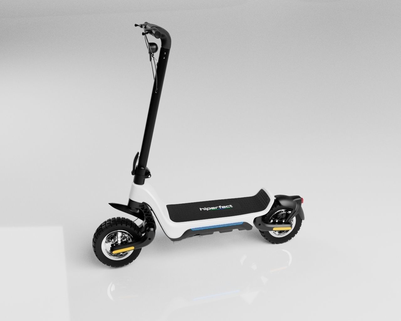 Electric Scooter - Cart type  e-bike 3D model_6