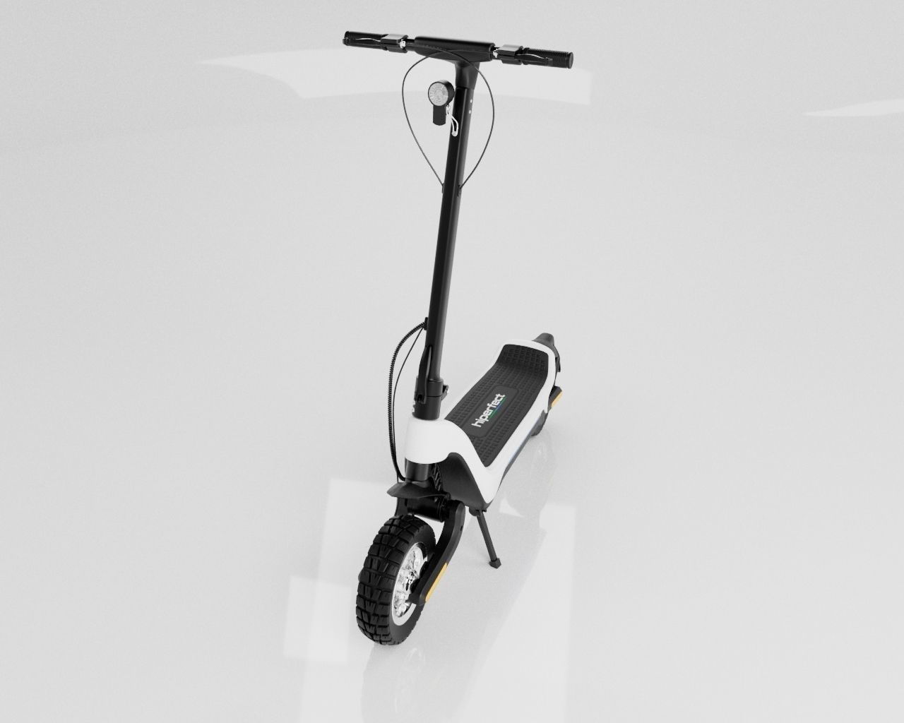 Electric Scooter - Cart type  e-bike 3D model_5