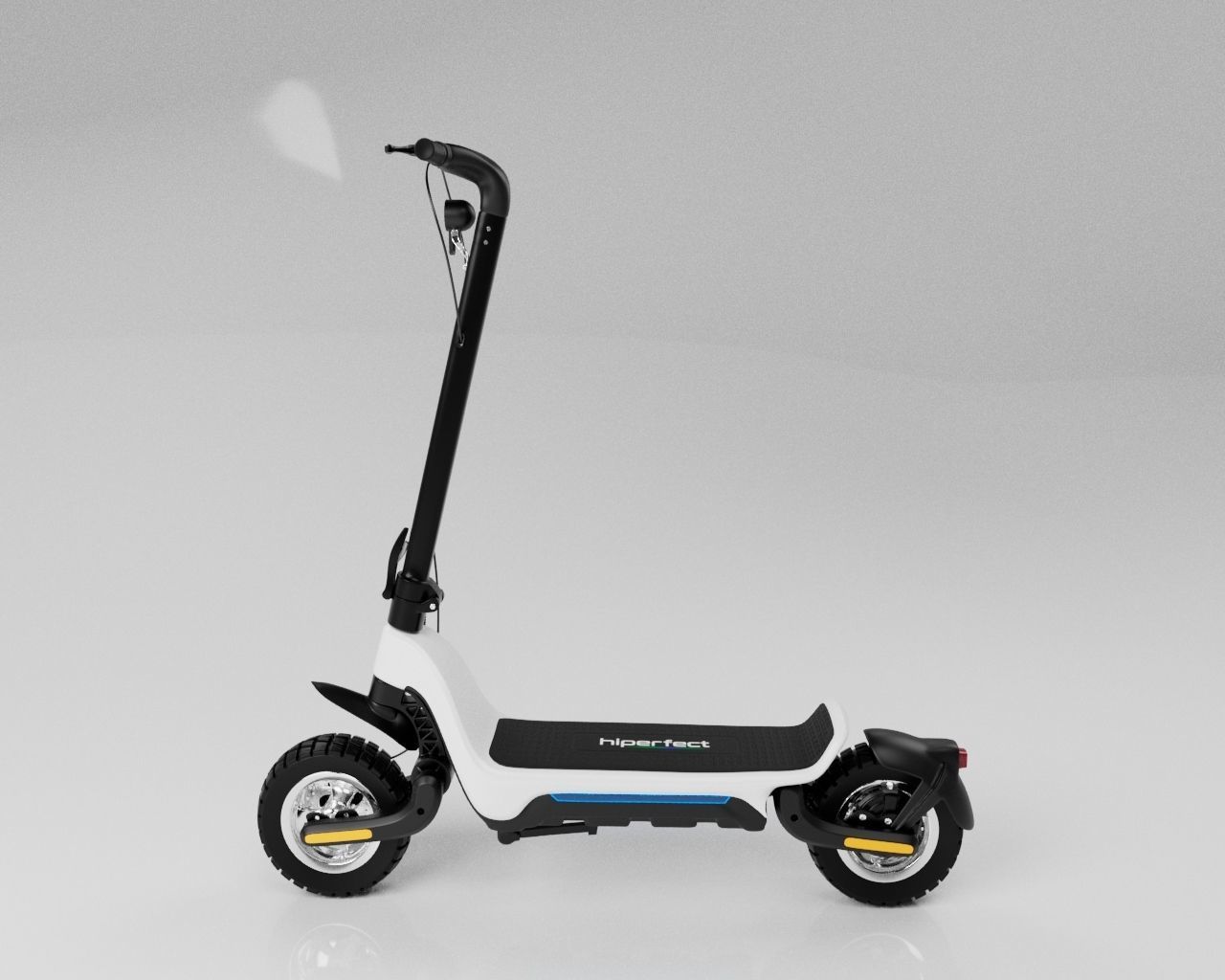 Electric Scooter - Cart type  e-bike 3D model_2