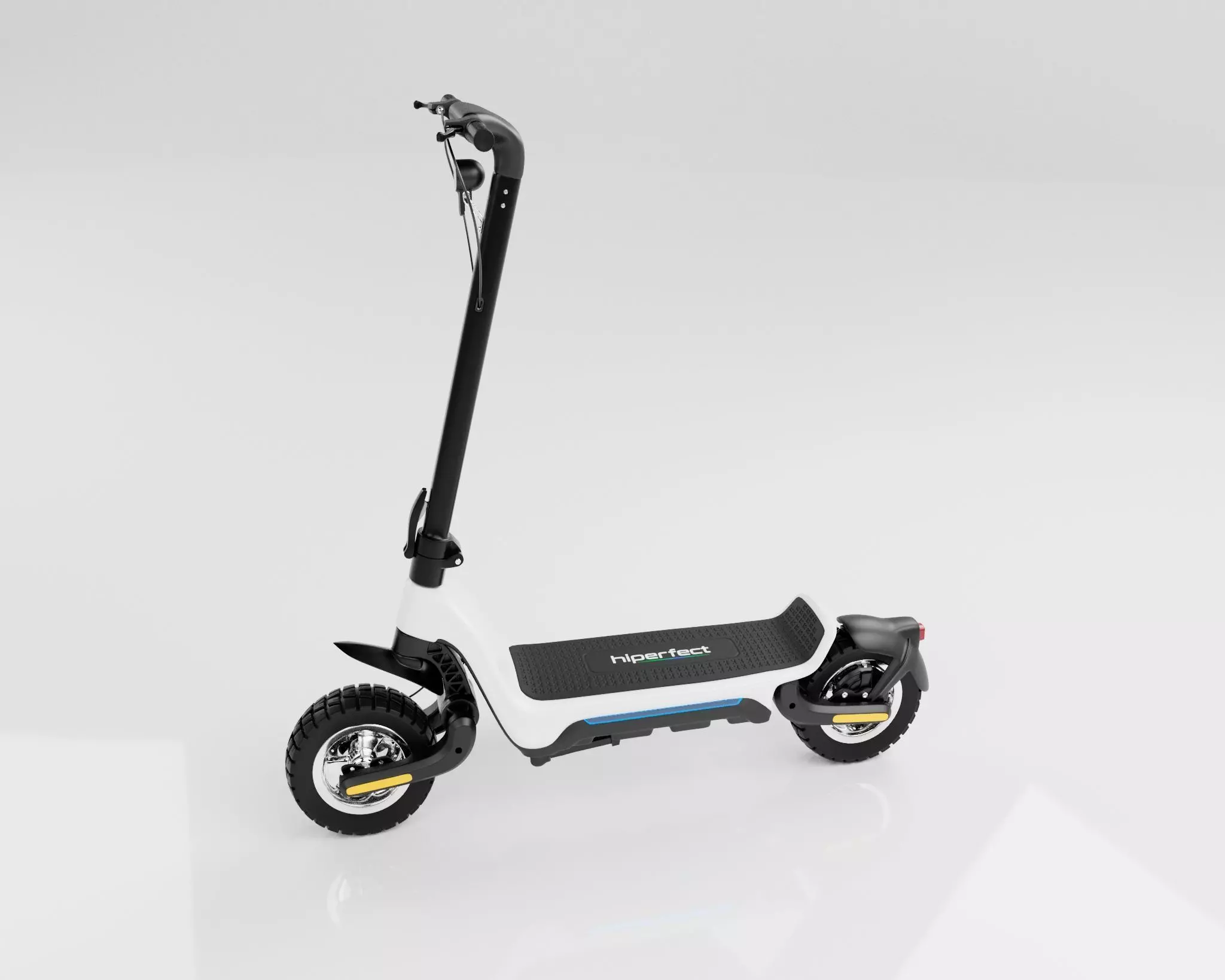 Electric Scooter - Cart type  e-bike 3D model_0