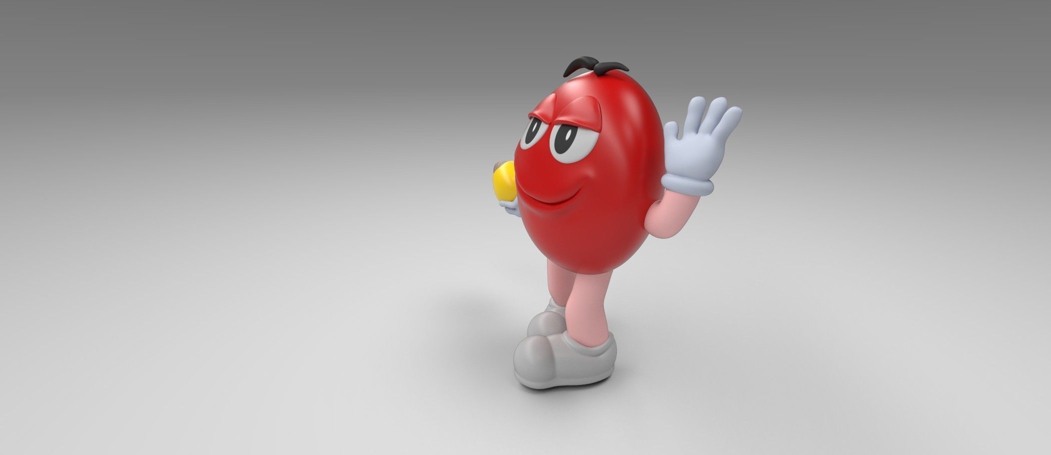 MeM MM s Character Low-poly 3D model_7