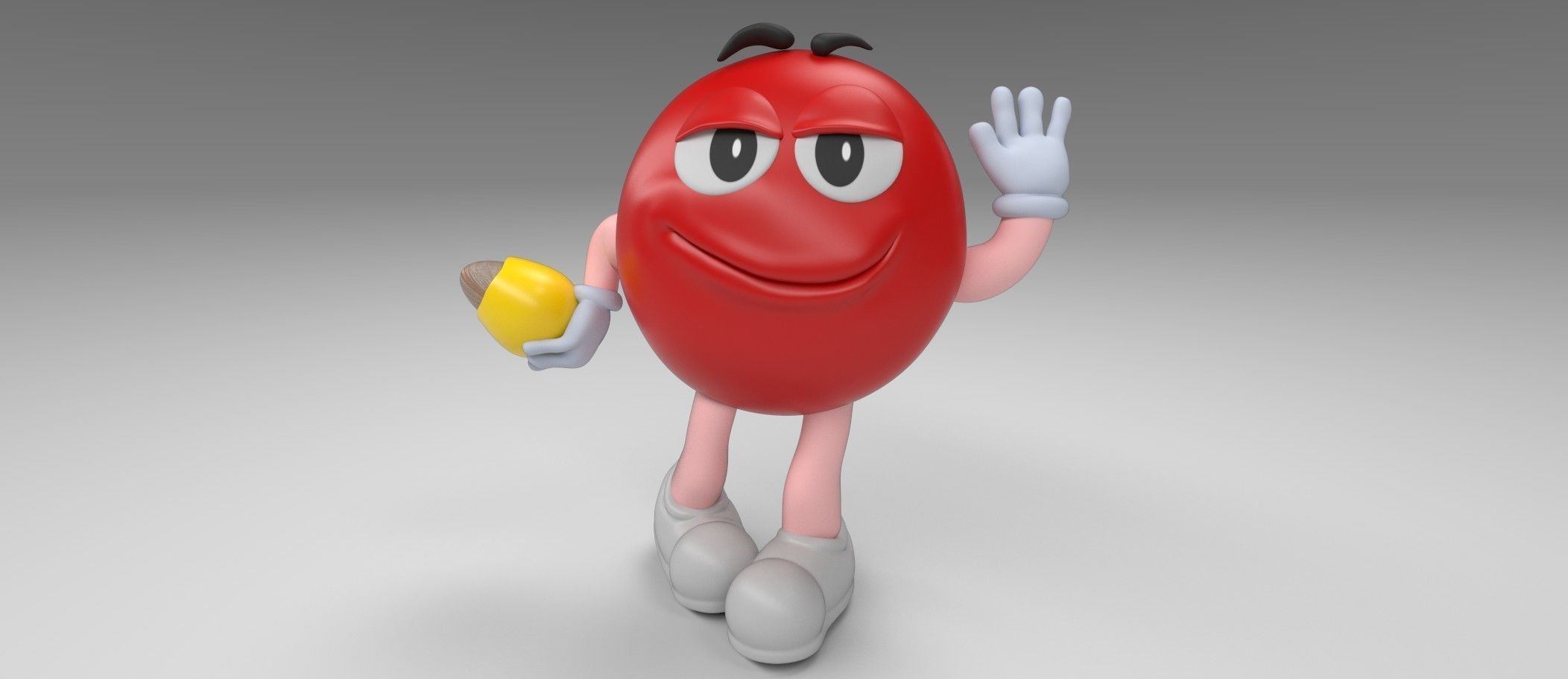 MeM MM s Character Low-poly 3D model_2