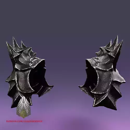 Sauron Shoulder Armor lord of the rings 3D DIGITAL DOWNLOAD