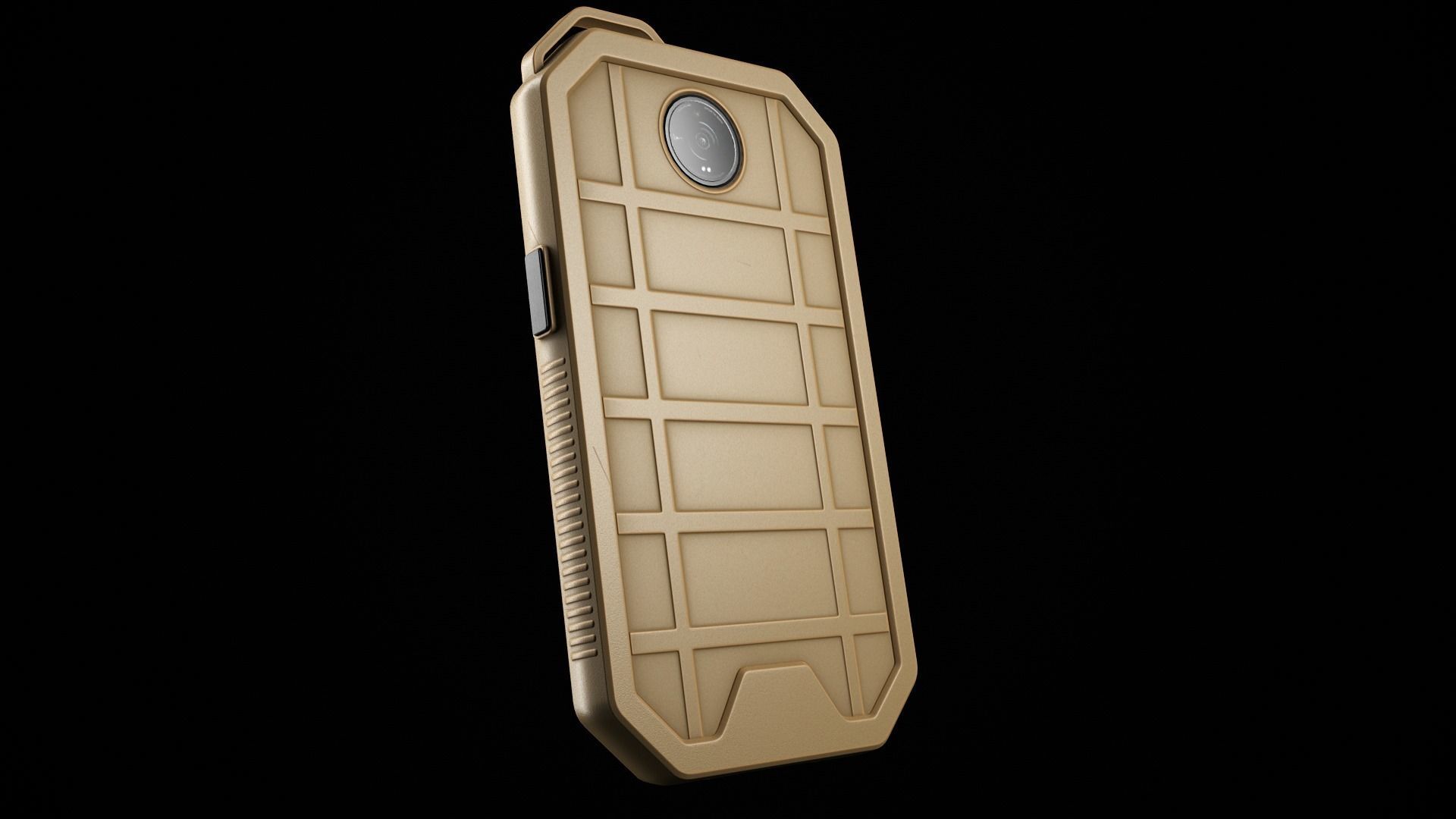 Military Phone Low-poly 3D model_4