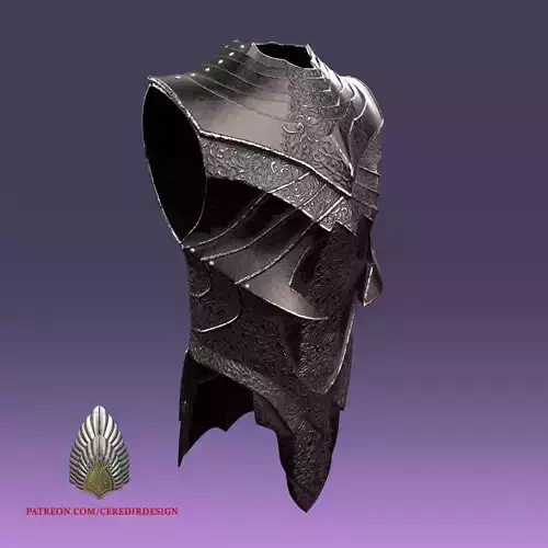 Sauron Chest Armor lord of the rings 3D DIGITAL DOWNLOAD