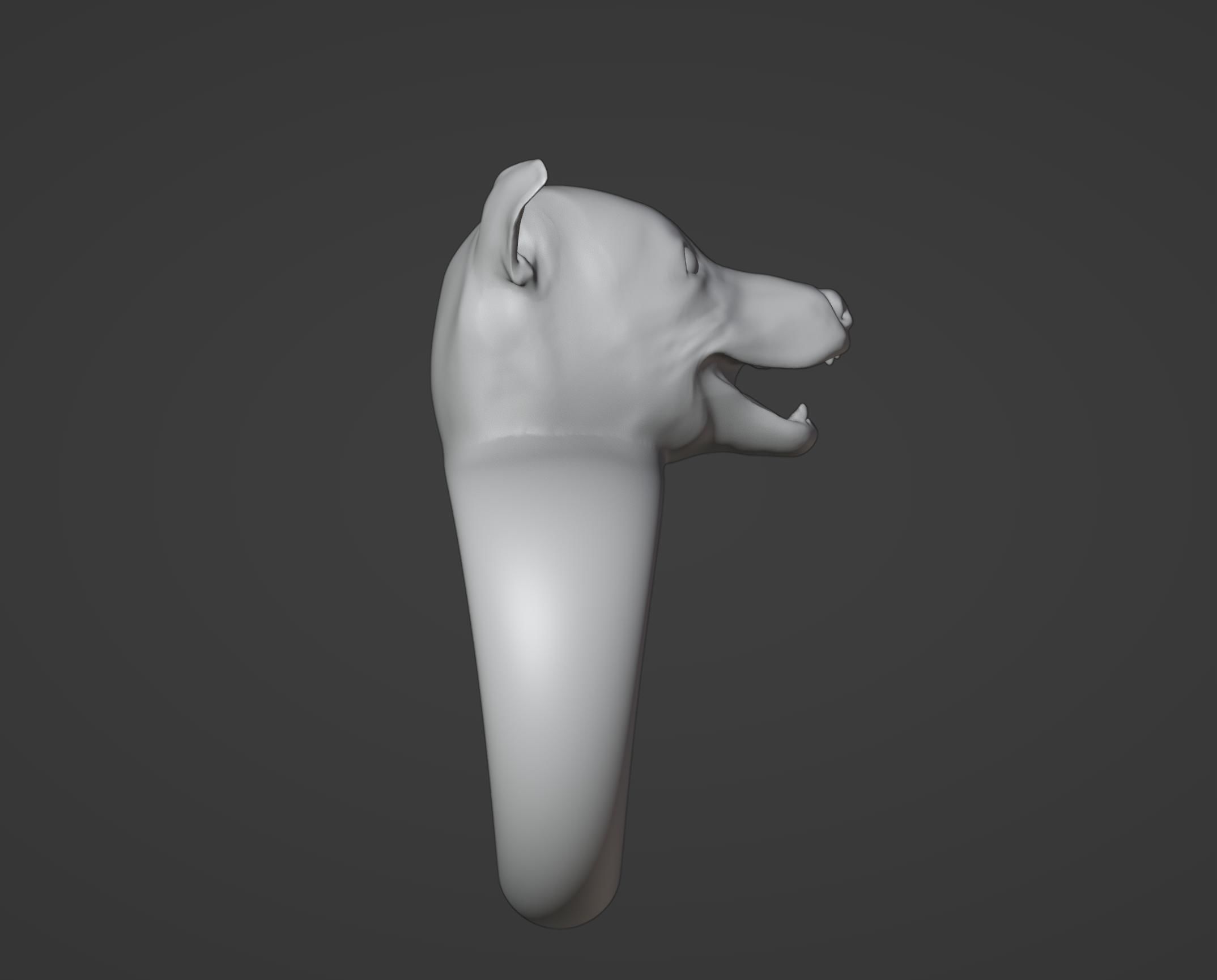 Pitbull Dog Ring 3D print model_5